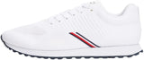 Tommy Hilfiger Runner Sneaker Hombre New Eva Knit Low Top, Blanco (White), 43