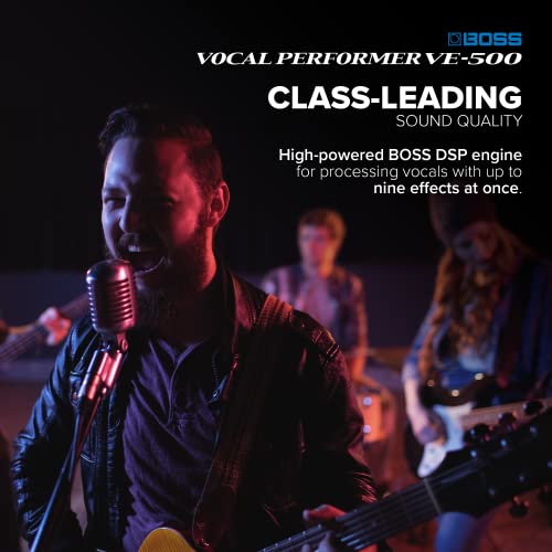 Procesador vocal BOSS VE-500 | Unidad de multiefectos vocal avanzada para guitarristas cantantes | Potentes herramientas para tu pedalera | Armonía automática y corrección de tono | Vocoder | Looper