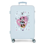Joumma Disney Minnie My Happy Place Maleta Mediana Azul 46x65x23 cms Rígido 2,62 kgs Cierre de combinación Lateral ABS 2,62 kgs 56LExtensible