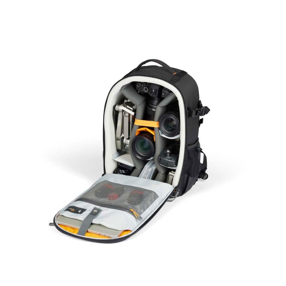 Lowepro Adventura BP 300 III, Mochila para Cámara, con Soporte para Trípode, Bolsillo para Portátil de 13'', Bolsa con Acceso Frontal, para Cámara sin Espejo, Compatible Sony Alpha 7-9 Series, Negro