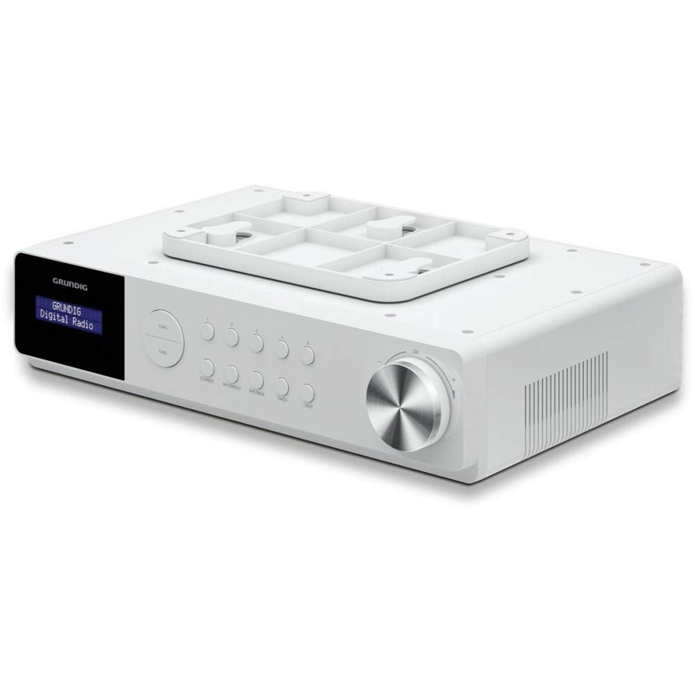 Grundig DKR Dab – Radio de Cocina con Bluetooth y Dab (Incluye recepción) Dab+. Blanco