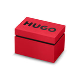 HUGO Reloj con Movimiento de Cuarzo de Tres Manecillas para Mujer Colección #Cosy con Correa de Acero Inoxidable Plateada - 1540178