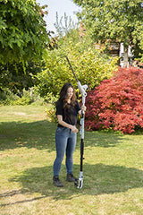 IKRA tijeras cortasetos telescópico a batería ICPH 2040, incl. 2x batería, cargador rápido y cinta de hombro