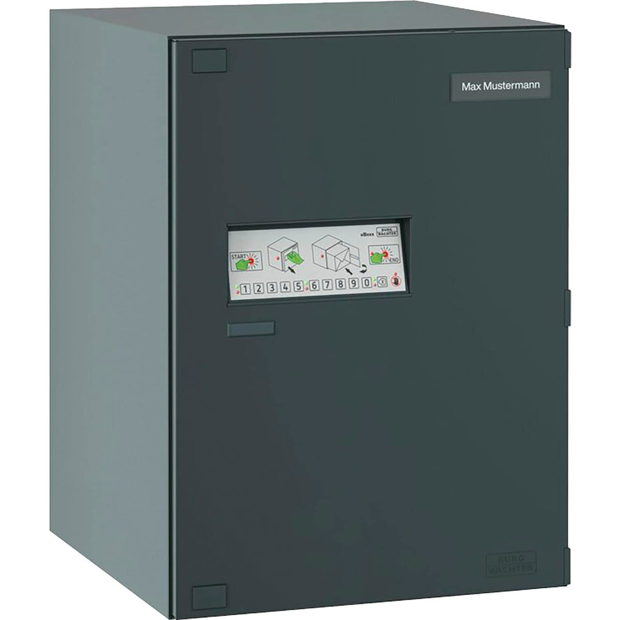 BURG-WÄCHTER Paketbox eBoxx für draußen, für alle gängigen Paketdienste, Witterungsbeständig, verzinkter Stahl, 197 l Volumen, GV 645 ANT, Anthrazit (ähnlich RAL 7016)