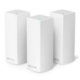 Linksys Velop WHW0303 sistema WiFi 5 mesh tribanda (AC2200), router WLAN, repetidor, extensor con hasta 525 m² de cobertura, más de 60 dispositivos y 6 puertos Ethernet, paquete de 3, blanco