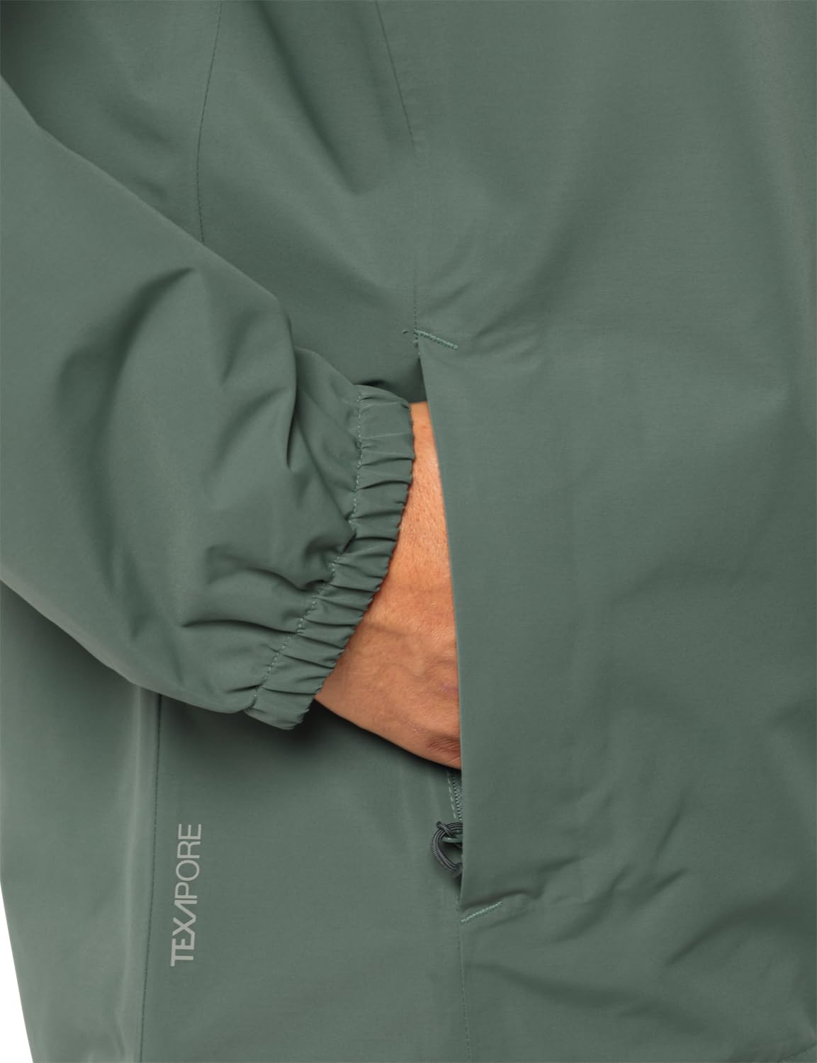 Jack Wolfskin Stormy Point 2L Jkt M Chaqueta, Hedge Green, S para Hombre