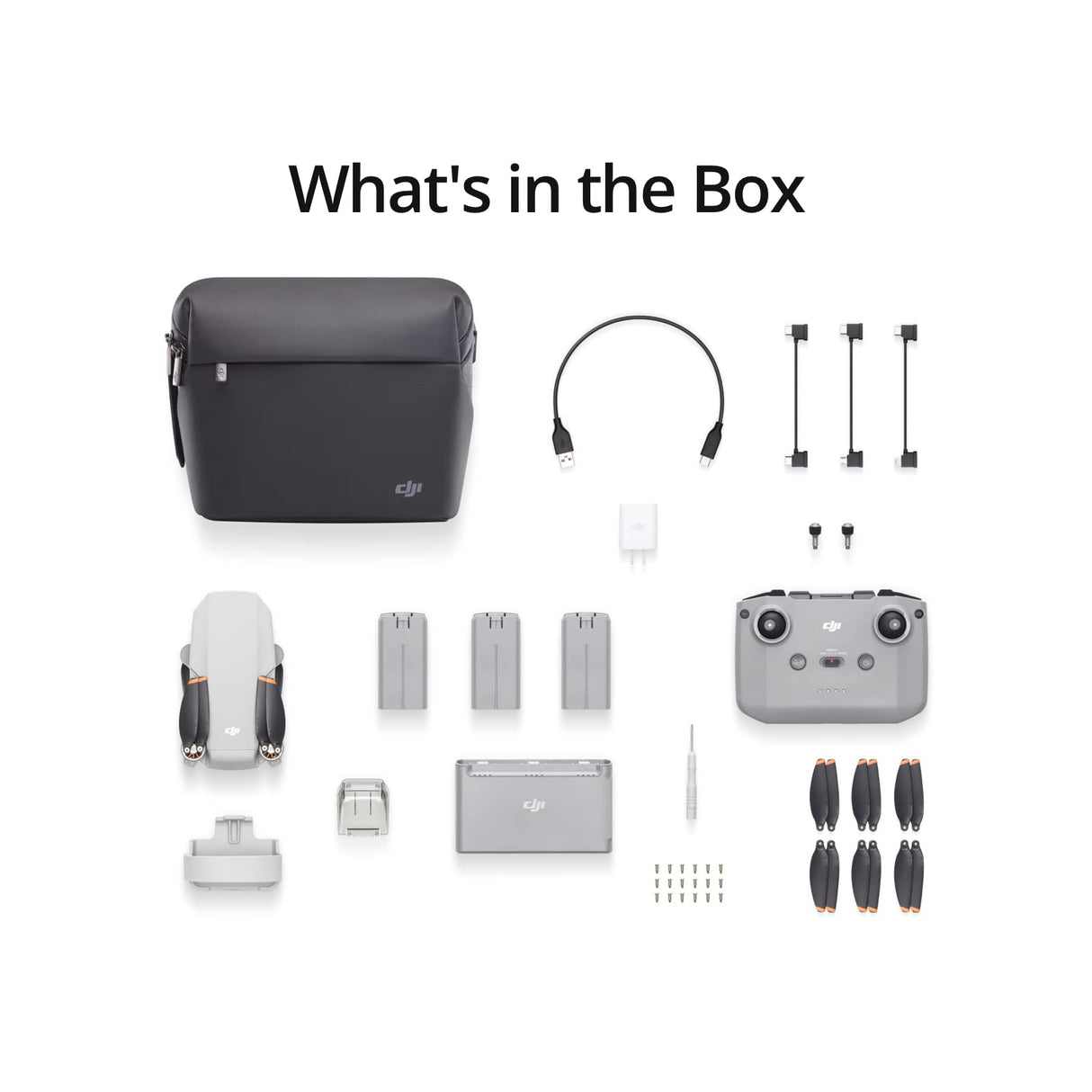 RIIMUHIR dji Mini 2 Fly More Combo – Ultralight Foldable Drone, 3-Axis Gimbal with 4K Camera, 12MP Photos, 31 Mins Flight Time, OcuSync 2.0 10km HD Video Transmission, QuickShots, Gray