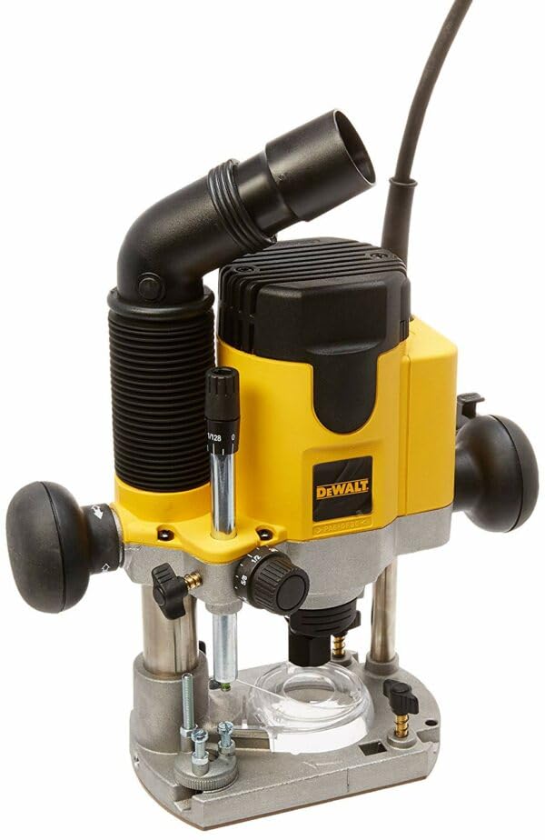 DeWalt DW621-QS Fresadora 1.100W-24.000 RPM (6-8 mm) Electrónica, Negro, Amarillo