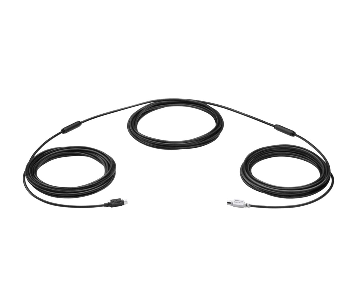 Logitech Group, Cable de Extensión de 15m para el Sistema de Webcam para Videoconferencia Group, Mini-DIN-6, Portátil/PC/Mac, Color Negro