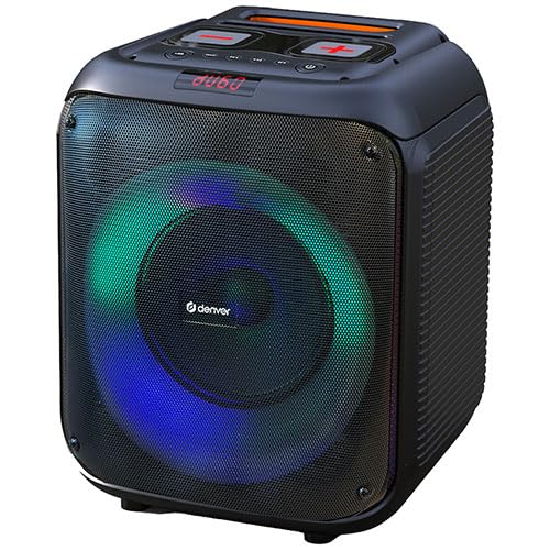 Altavoz Bluetooth portátil con Sonido Envolvente, conexión inalámbrica, batería de Larga duración y Resistencia al Agua, Ideal para Fiestas y Exteriores.