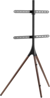 Techly 105209 Soporte de Suelo para Pantalla LCD/LED/Plasma 45-65" Estilo de Caballete Nuez Oscuro