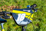 Huffy Moto X para niños, Unisex Juvenil, Amarillo, 18 "
