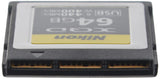 Nikon - Tarjeta de Memoria Profesional XQD de 64 GB (hasta 440 MB/s de Lectura y hasta 400 MB/s de Escritura), Compatible con híbrido Z 6II, Z 6, Z 7II, Z7, Reflex D6, D5, D850, D500