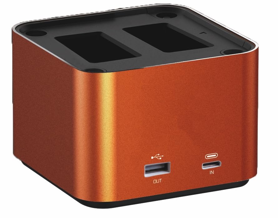Hähnel - ProCube3 - para Sony - Cargador dúo DSLR - Carga más rápida - Entrada USB Tipo C
