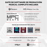 M-Audio Oxygen 49 (MKV) - teclado controlador MIDI USB con 49 teclas, beat pads, Smart Chord, modos de escala, arpegiador y pack de sonidos de Native Instruments (integración de NKS)