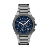 Armani Exchange Orologio da uomo, Movimento cronografo al quarzo e cassa da 42 mm con cinturino in Acciaio inossidabile