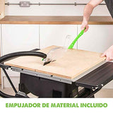 Evolution Power Tools Fury 5-S Sierra de mesa multimaterial, Corta acero dulce, aluminio, plástico, madera con clavos incrustados, 230 V