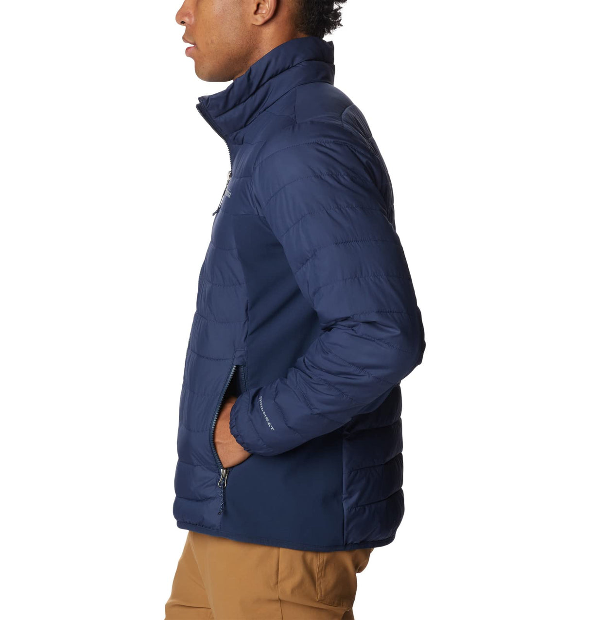 Columbia Powder Lite Hybrid Jacket Chaqueta, Hombre, Azul Marino, M