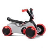 Berg GO² - Coche Antideslizante 2 en 1, tobogán y Rueda para niños, con Pedales Plegables, Juguete para niños a Partir de 10 Meses (SparX Rojo)