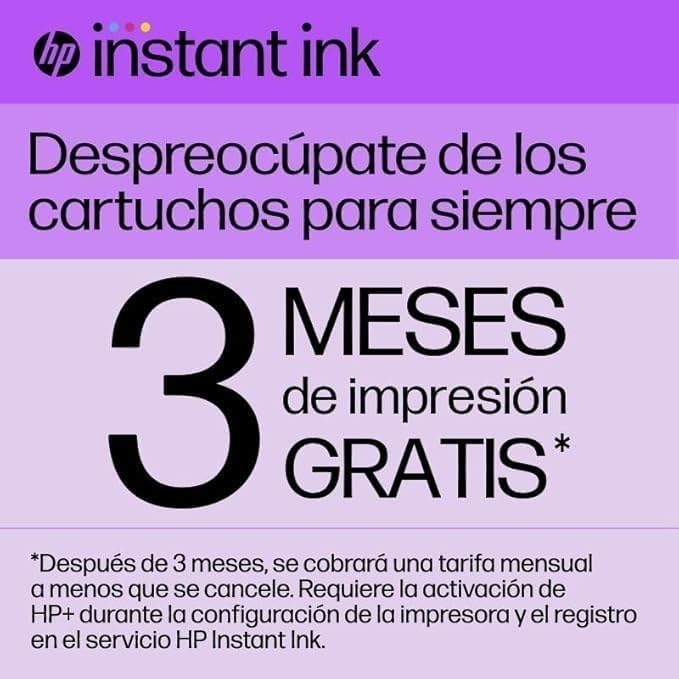 HP Envy Inspire 7220e 242P6B, Impresora multifunción de inyección de tinta A4 a color, Wi-Fi, impresión a doble cara automática, Hasta 22 ppm, 3 meses de impresión Instant Ink con HP+, Blanca