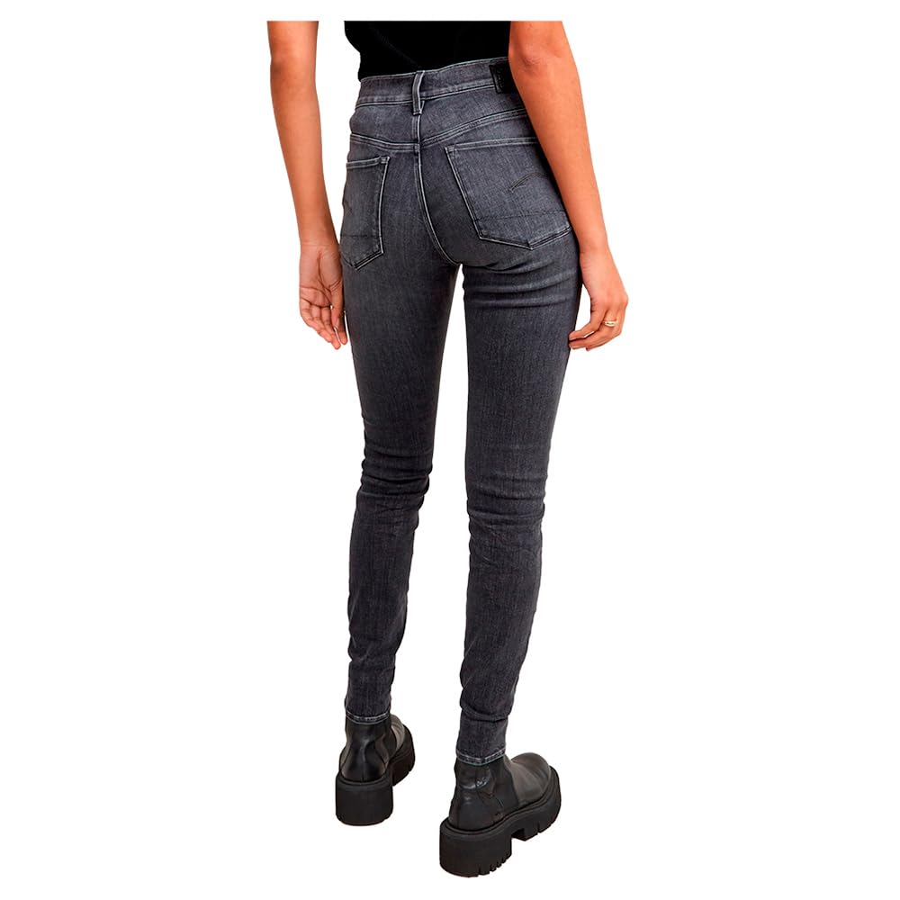 G-STAR Mujer 3301 Skinny Jeans, Negro (Faded Black Magnet D05175-a634-c239), 26W / 30L
