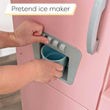 KidKraft Cocina de Juguete Rosa Vintage de Madera para niños con teléfono de Juguete y Nevera Vintage, Cocina Infantil, Juguetes niños 3+ años (53179)