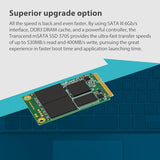 Transcend 256GB MSA370S SATA III 6 GB/s mSATA Disco de Estado Sólido Interno MLC NAND TS256GMSA370S