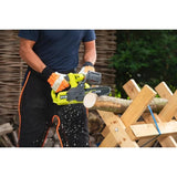 RYOBI - Motosierra Eléctrica Compacta 18V ONE+ 20 cm - Pequeña Herramienta de Poda de Arboles - Tensor de Cadena Lateral - Entregada con 1 Batería 2,5 Ah y 1 Cargador 1,5 A - RY18CS20A-125