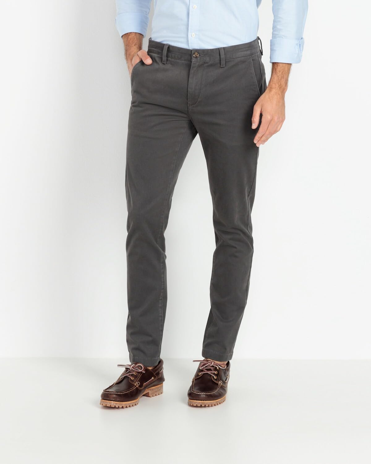GANT Slim Twill Chinos Pantalón, Antracita, 44W x 36L para Hombre