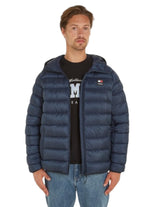 Tommy Jeans TJM Hooded LT Down Jacket EXT DM0DM17882 Chaquetas Acolchadas de Plumas, Azul (Dark Night Navy), XL para Hombre