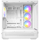 Antec C7 ARGB Blanco, Soporte de GPU RTX 40, 4 Ventiladores ARGB PWM de 120 mm incluidos, refrigeración Vertical, Tipo C de 10 Gbps, Paneles Frontales y Laterales de Vidrio Templado Continuo