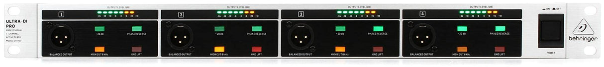 Behringer DI4000 Caja DI Activa De 4 Canales Profesional