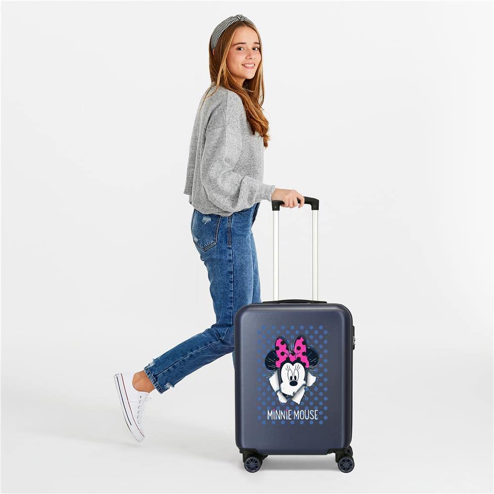 Disney Minnie Sunny Day Juego de Maletas Azul 55/68 cms Rígida ABS Cierre combinación 104L 4 Ruedas Dobles Equipaje de Mano