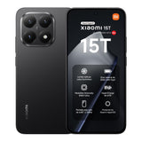 XIAOMI 15T - Smartphone de 12+256GB, Lente óptica Leica Summilux, MediaTek Dimensity 8400-Ultra, Pantalla Eye Care de 6,83" 120 Hz, HyperCharge de 67W, Cargador no Incluido, Negro (Versión ES)