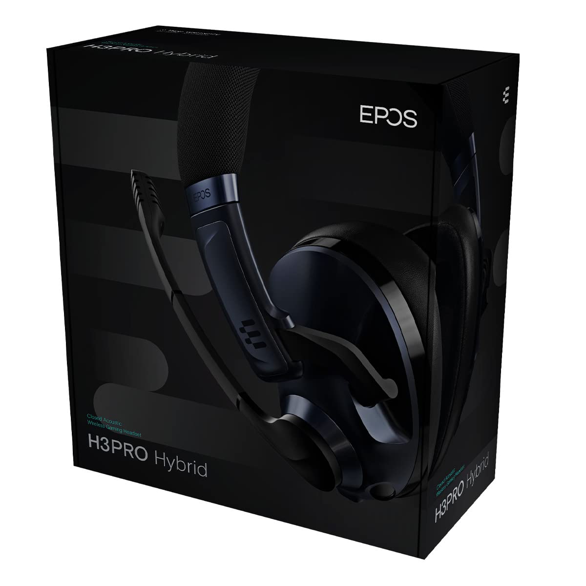EPOS H3Pro Auriculares Inalámbricos Híbridos - Cascos Gaming para PC - Auriculares con Micrófono con Cancelación de Ruido Mejorada y Mezcla de Audio, Compatible con Windows 10 (Negro)