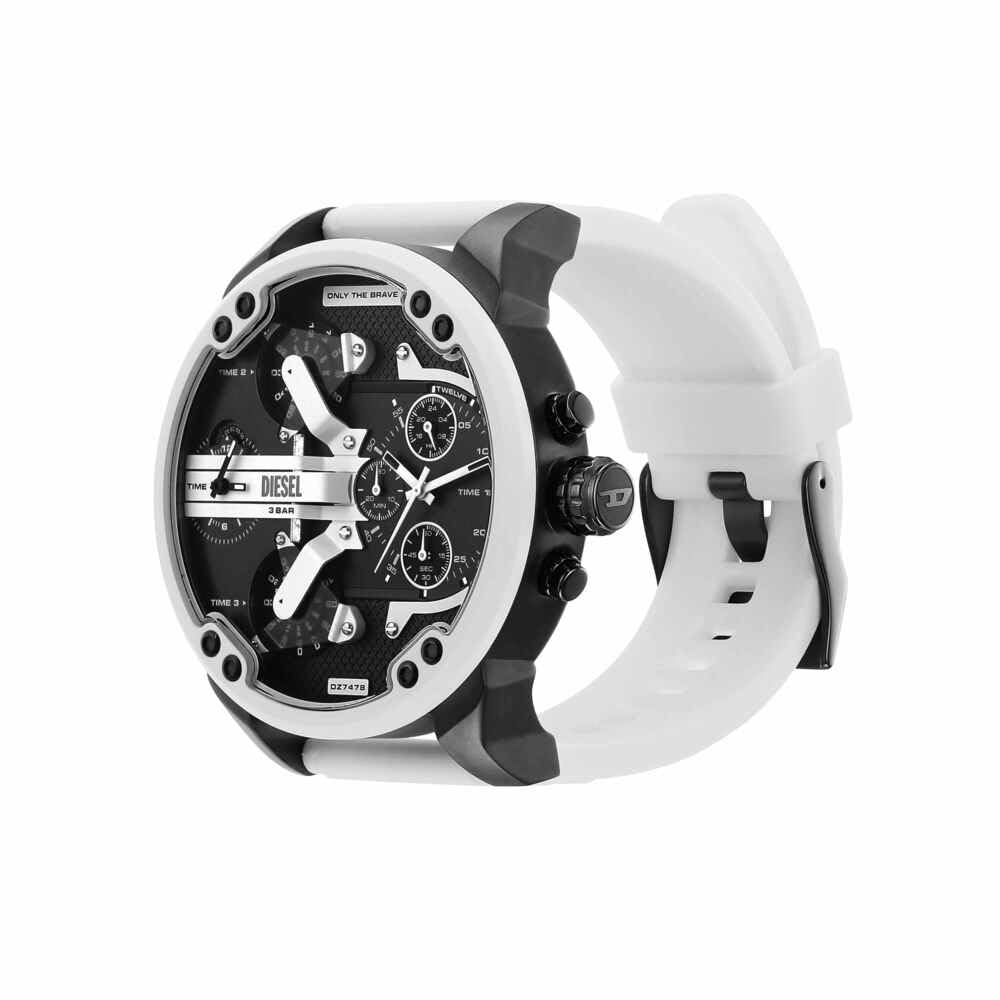 Diesel Reloj Analógico para Hombres de Cuarzo con Correa en Silicona DZ7478