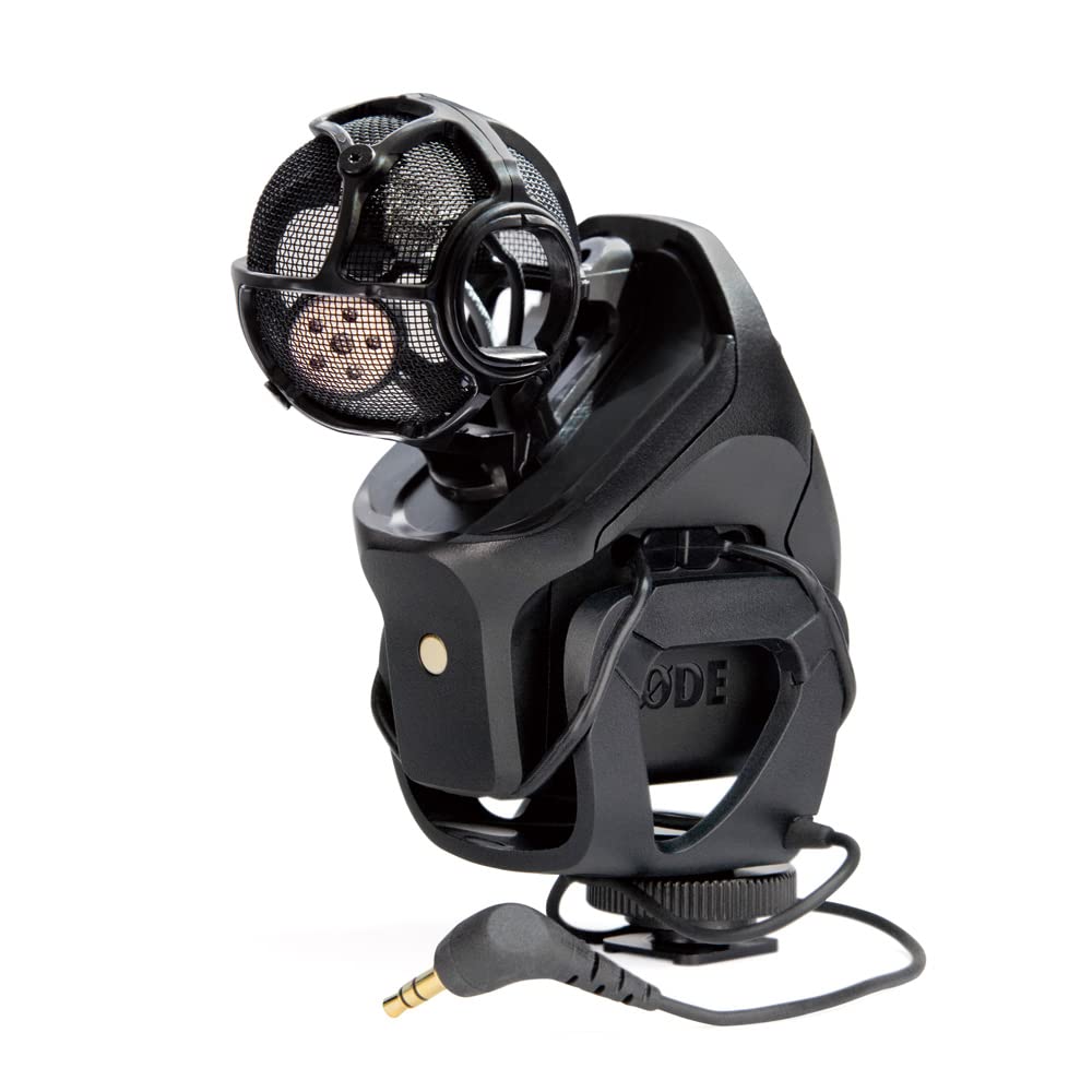 Stereo VideoMic Pro de RØDE - Versátil micrófono estéreo para uso en cámara con dos cápsulas de ½ pulgada en disposición fija X/Y para filmaciones, creación de contenidos y grabación en localizaciones