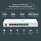 TP-Link Festa FS308GP - Switch PoE+ Gigabit de 8 Puertos, 4 Puertos PoE, 62W, Gestión en la Nube, Seguridad Avanzada, Fácil Implementación en Redes Empresariales