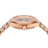 Armani Exchange Orologio da Donna, Movimento automatico a tre lancette e cassa da 36 mm con cinturino in Acciaio inossidabile, Tono Oro