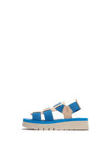 Fly London SAMB245FLY, Sandalias Mujer, Natural/AZURRE/AZURRE, 42 EU