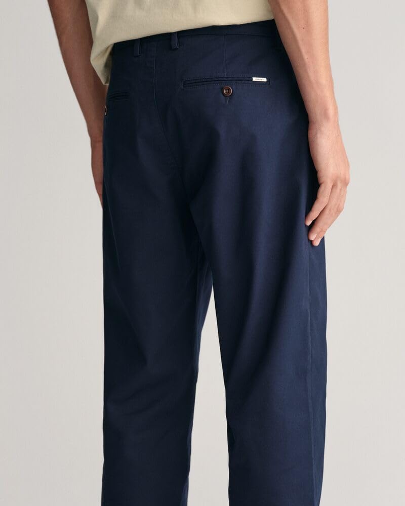 GANT Regular TP Chinos Pantalones de Vestir, Marine, 34W x 32L para Hombre