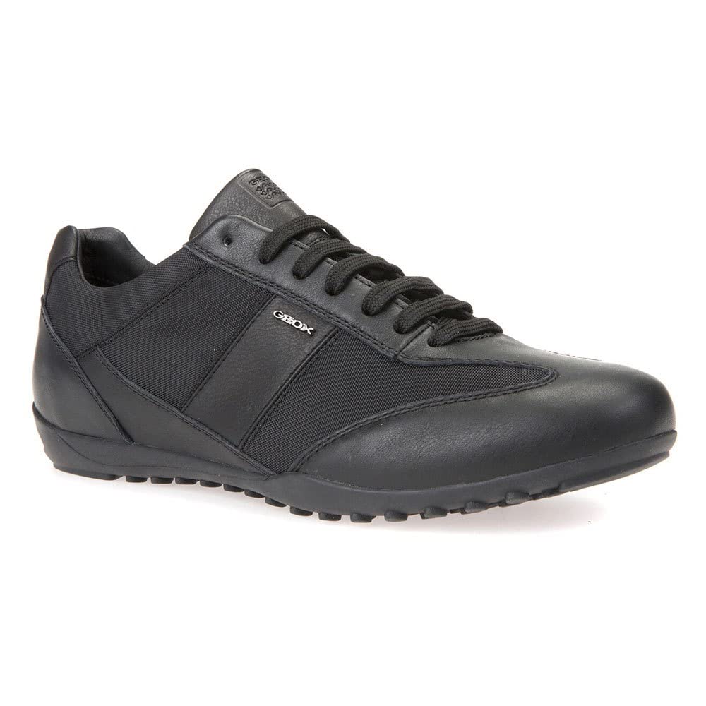 Geox U Wells A, Sneakers para Hombre, Negro (Black), 41 EU