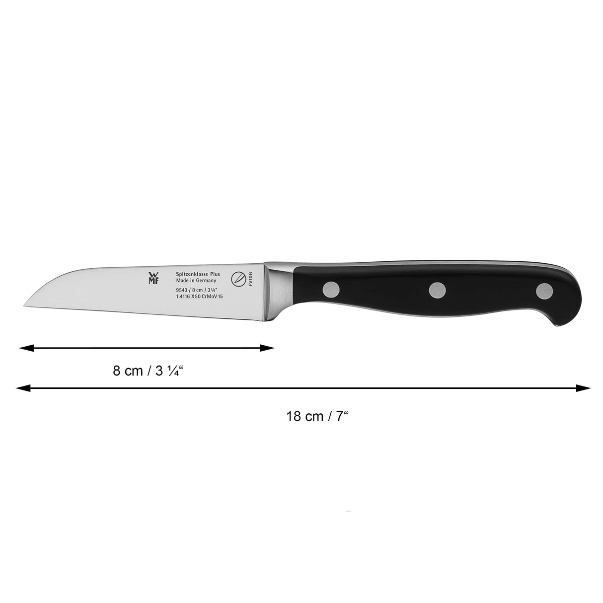 WMF Spitzenklasse Plus Juego de 5 Cuchillos con Hoja de Acero Templado Completamente Forjado