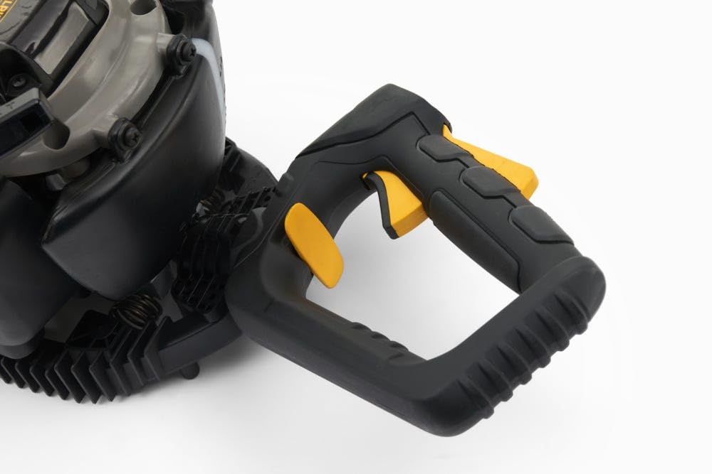 Alpina Cortasetos de Gasolina AHT 555, Espacio Entre Dientes 35 mm, Cuchillas de Doble Corte de 70 cm, Motor de 22,5 CC, 650 W, Empuñadura Posterior giratoria, Cubrecuchillas Incluido