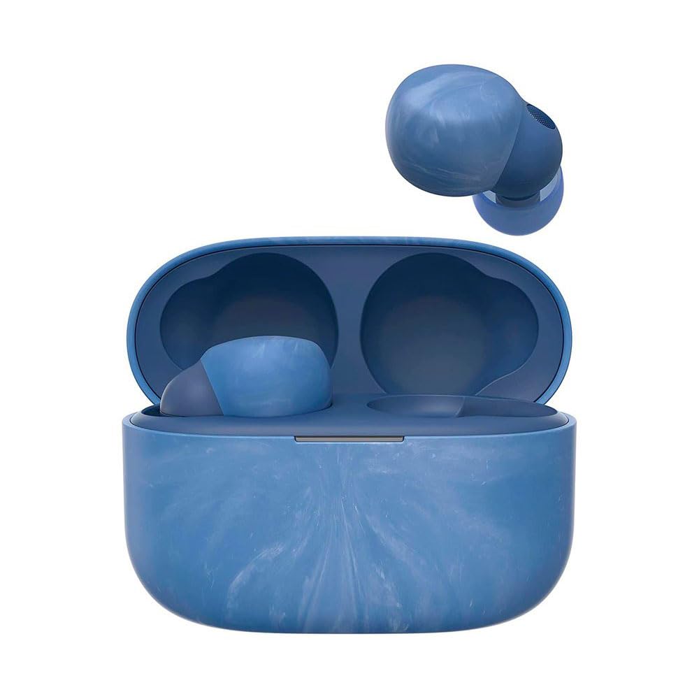 Sony Auriculares LinkBuds S True Wireless Noise Cancelling, Conexión Bluetooth multipunto, Micrófono para Llamadas de teléfono, Bluetooth 5.2, Azul Tierra
