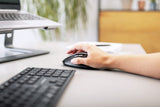 CHERRY DW 9500 SLIM, Set Inalámbrico de Escritorio, Teclado Español (QWERTY), Conexión Inalámbrica Bluetooth o 2.4 GHz, Ratón Ergonómico para Diestro, Negro/Gris