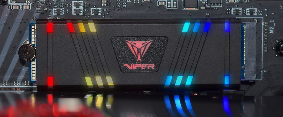 Patriot Viper VPR400 M.2 2280 PCIe Gen4x4 1TB - Unidad de Estado sólido RGB iluminada RGB