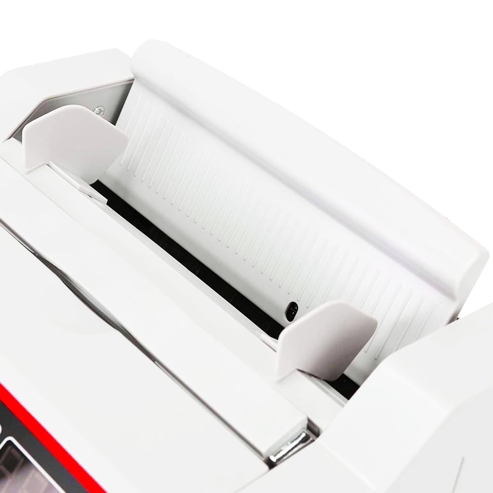 Contador de dinero portátil y detector de billetes falsos con doble pantalla led