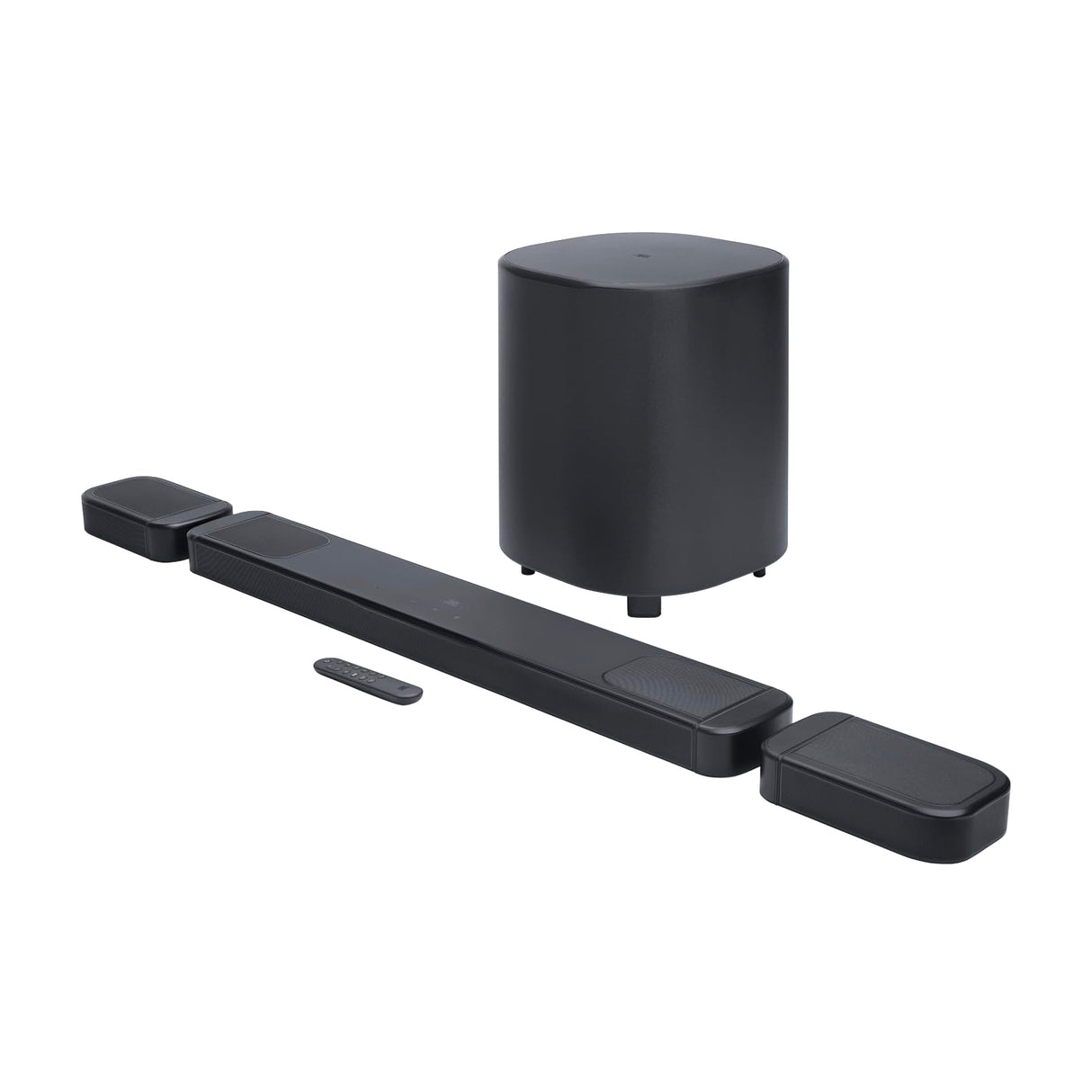 JBL Bar 1000 MK2, Barra de Sonido Bluetooth 7.1.4 para TV con Altavoces Desmontables, subwoofer de 10", Sonido Envolvente Dolby Atmos y DTS:X, HDMI eARC, Wi-Fi, PureVoice 2.0 y MultiBeam 3.0, Negro