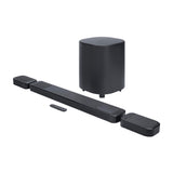 JBL Bar 1000 MK2, Barra de Sonido Bluetooth 7.1.4 para TV con Altavoces Desmontables, subwoofer de 10", Sonido Envolvente Dolby Atmos y DTS:X, HDMI eARC, Wi-Fi, PureVoice 2.0 y MultiBeam 3.0, Negro